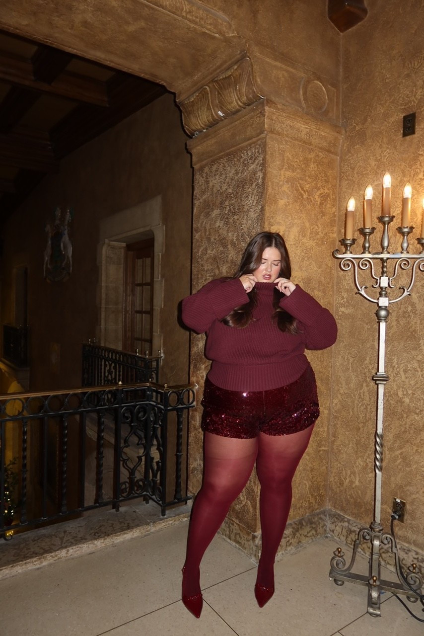 holiday outfit inspo 🫶🏼 

Sequin shorts, sequin, holiday outfit, Christmas outfit 

#LTKPlusSize #LTKootd #LTKHoliday