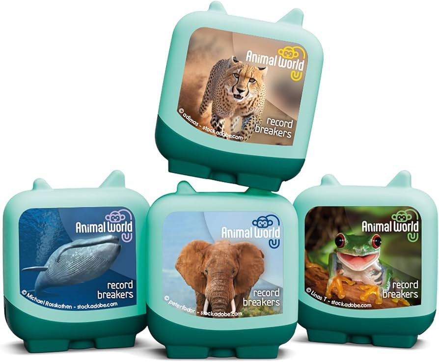 Tonies Animal World: Record Breakers Clever Set - 4 Pack | Amazon (US)