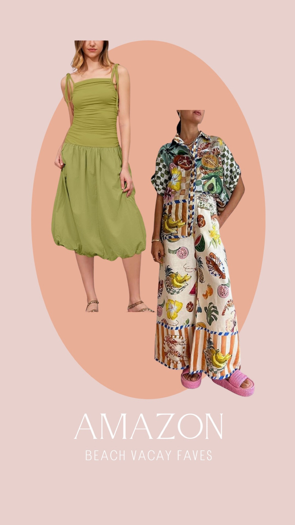 Such adorable Amazon looks for beach vacay!! The pattern on this set is so fun and colorful! Styled both these looks on IG!

#LTKfindsunder50 #LTKmidsize #LTKstyletip