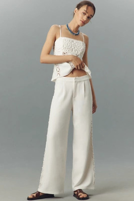 BLITHE Crochet Pants | Anthropologie (US)