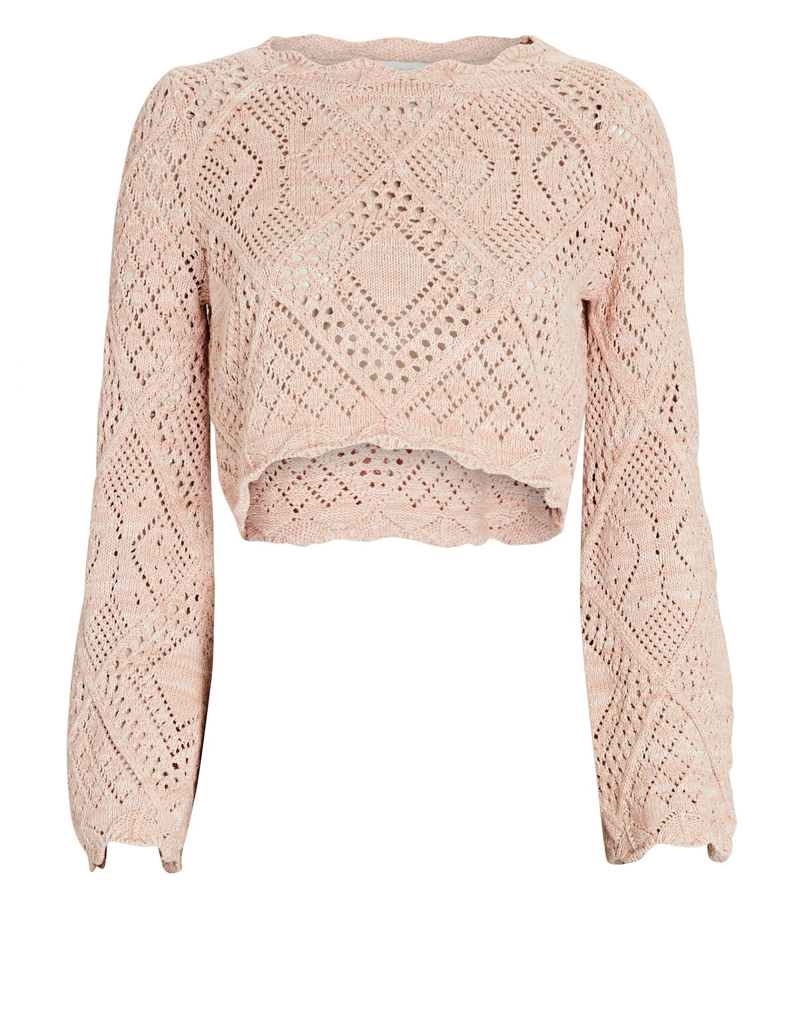 Gallia Crochet Cotton Crop Top | INTERMIX