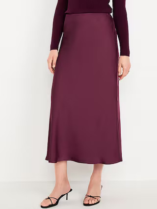 Satin Maxi Skirt | Old Navy (US)