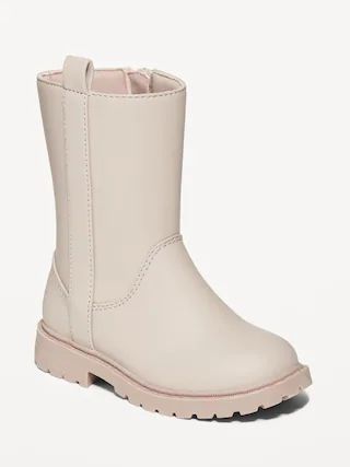Tall Faux-Leather Boots for Toddler Girls | Old Navy (US)