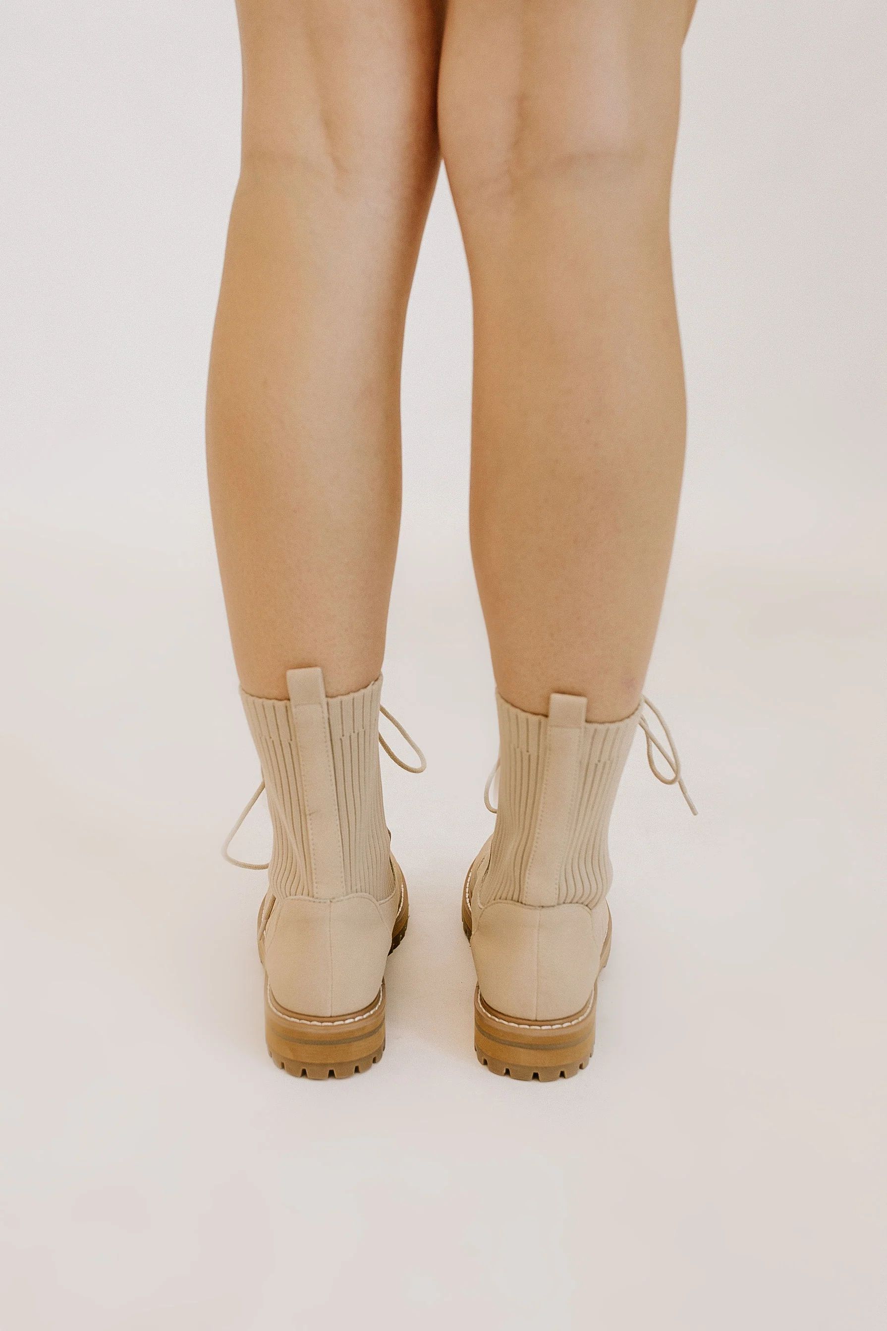 Take Care Bootie - Beige | THELIFESTYLEDCO
