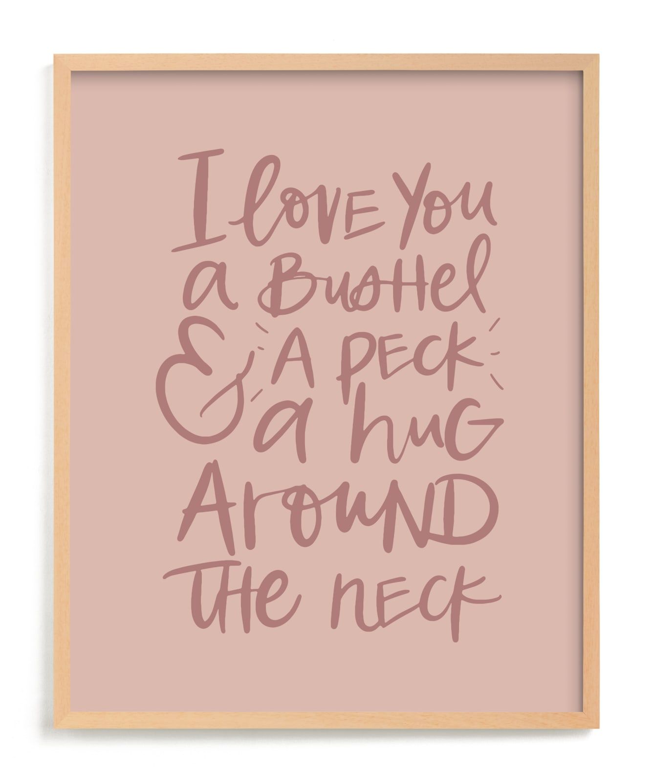 "A Bushel and a Peck" - Drawing Art Print by Amanda Houston. | Minted