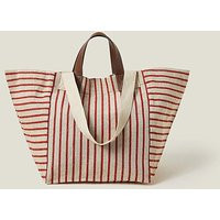 Accessorize Large Stripe Tote | Simply Be (UK)