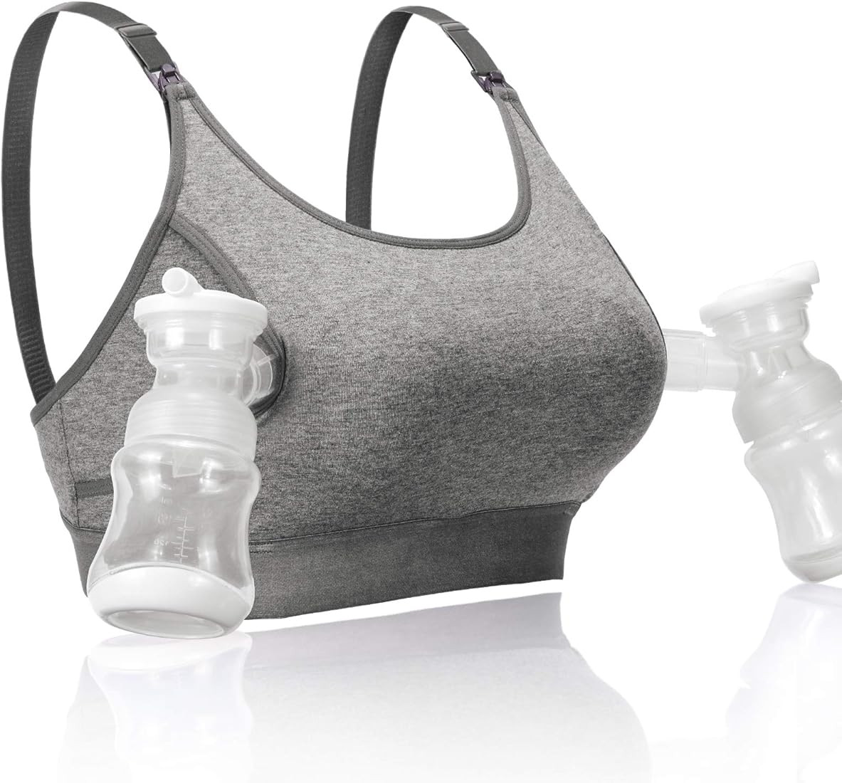 Momcozy Hands Free Pumping Bra, Adjustable Breast-Pump Holding and Nursing Bra | Amazon (US)