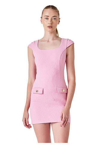 Women's Tweed Cap Sleeve Mini Dress | Macy's