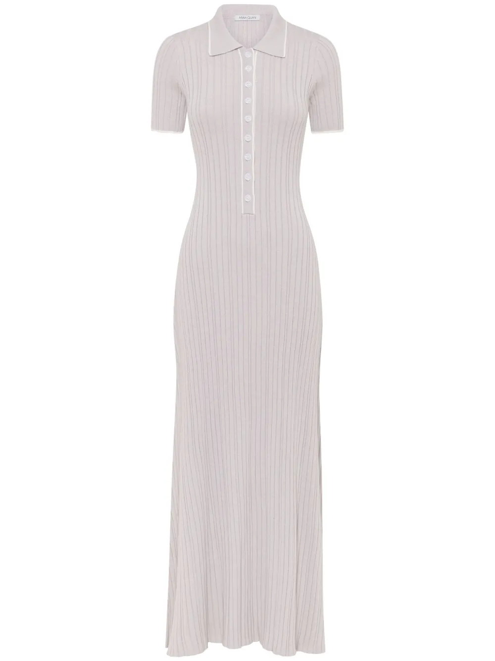Anna Quan Penelope Ribbed Maxi Dress - Farfetch | Farfetch Global