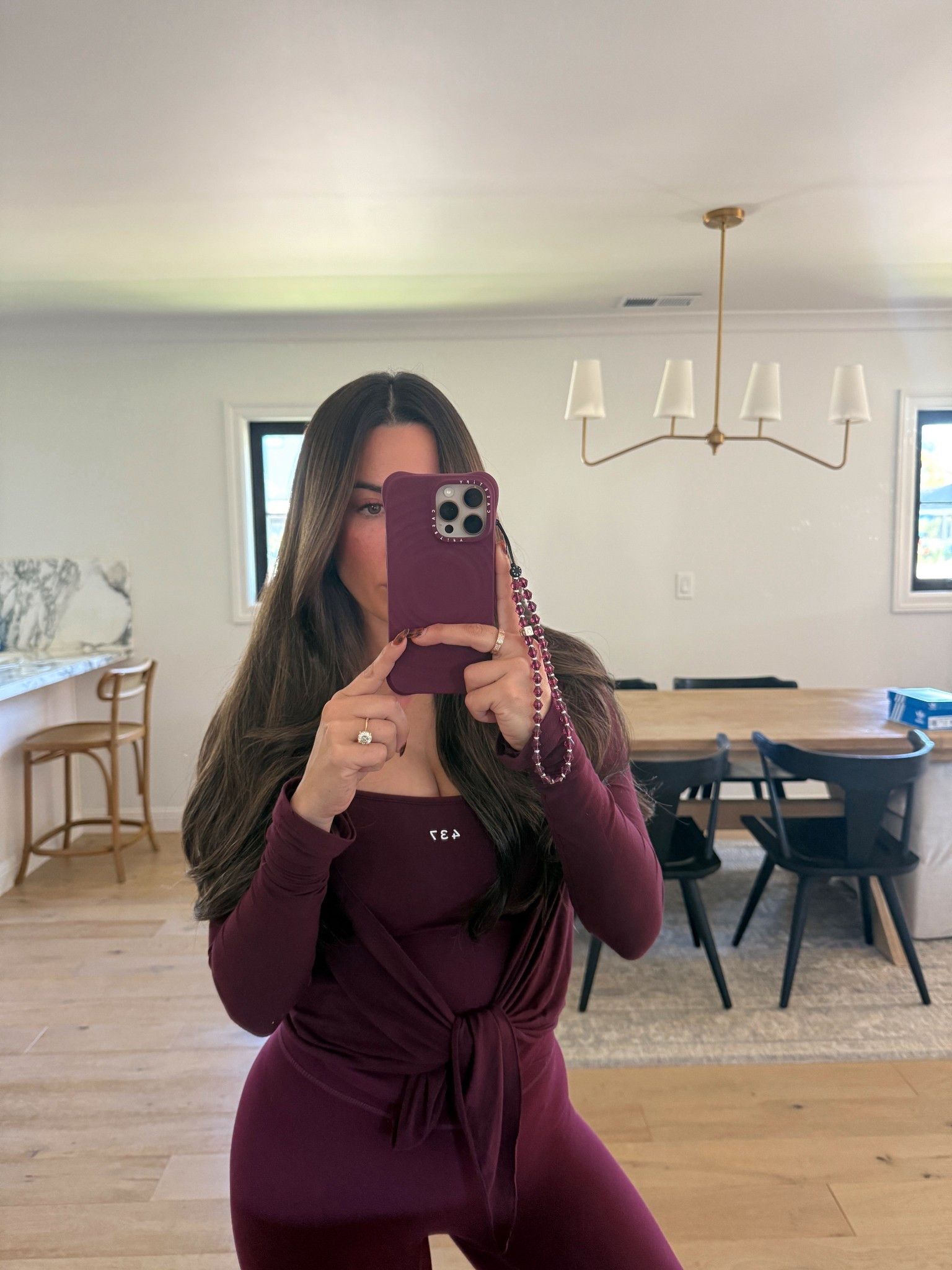 Love this color so much! This is one of my favorite active wear brands! I wear a size small and tops and extra small bottoms