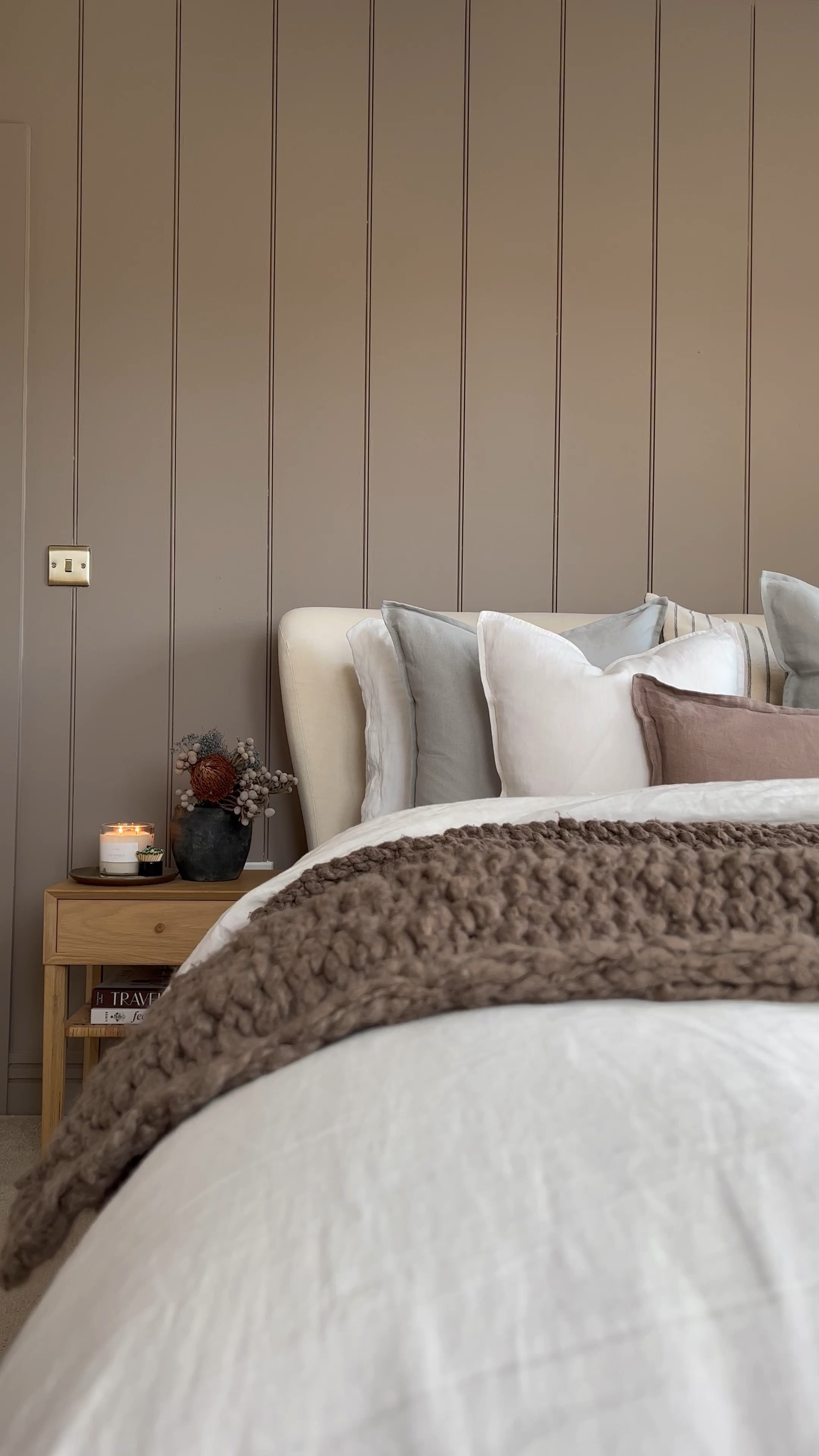 Cosy coffee toned bedroom. Linen cushions I’m loving 

#LTKhome #LTKeurope #LTKSeasonal