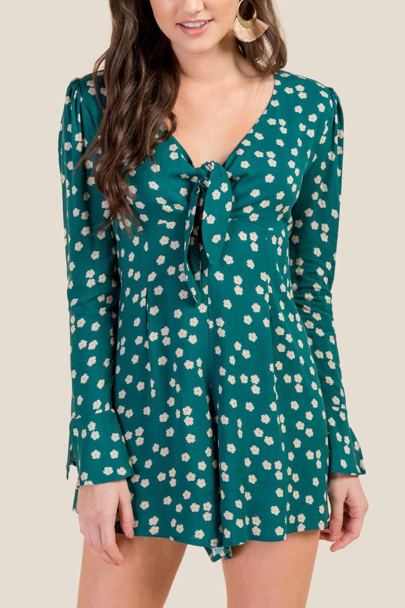 https://www.francescas.com/product/stella-tie-front-bell-sleeve-romper.do?sortby=ourPicks&refType=&f | Francesca’s Collections