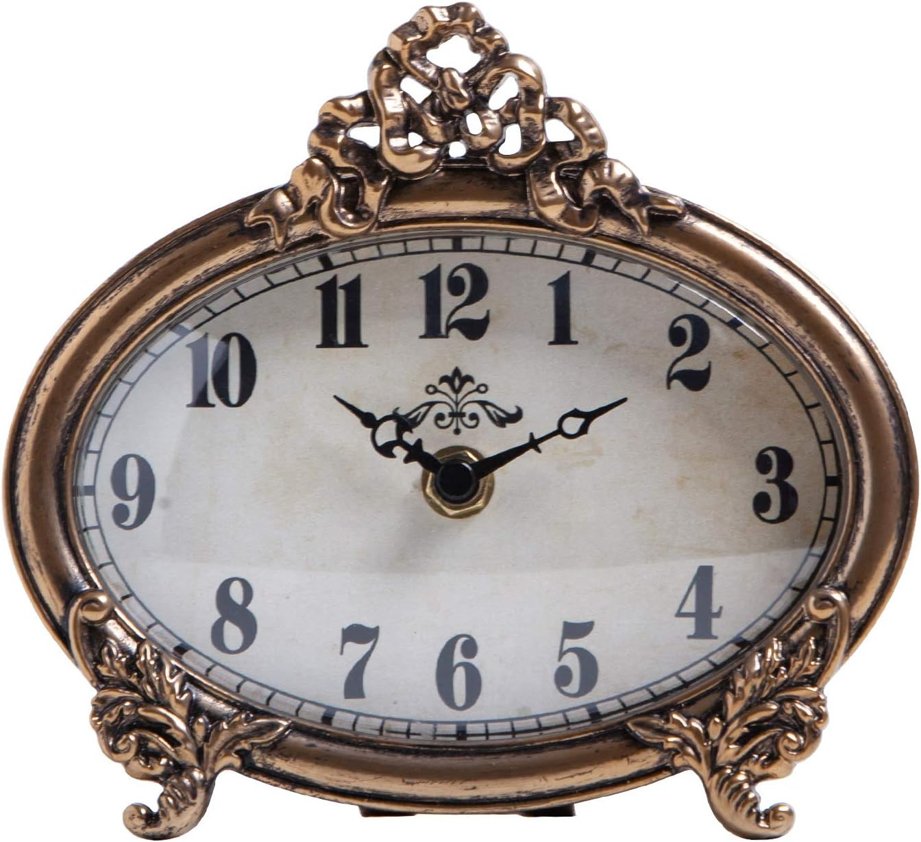 NIKKY HOME Vintage Table Clock, Battery Operated Rustic Design, Chic Home Décor for Fireplace Ma... | Amazon (US)