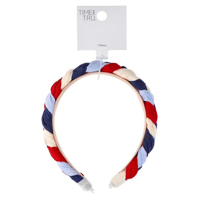 Time and Tru Women's Braided Headband, Multicolor | Walmart (US)