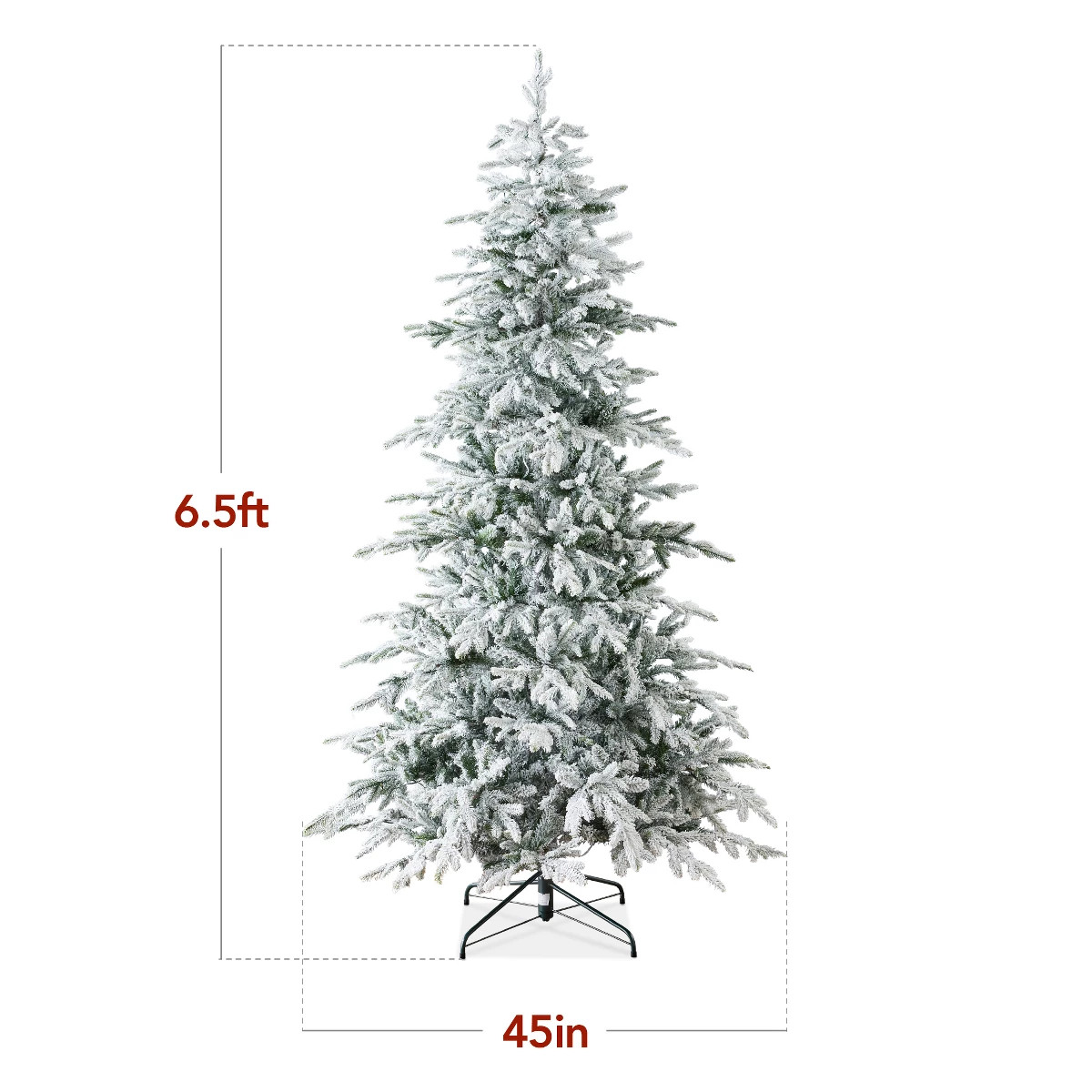 Best Choice Products 6ft Pre-Lit Flocked Artificial Aspen Noble Fir Christmas Tree w/ 1,350 Branc... | Target