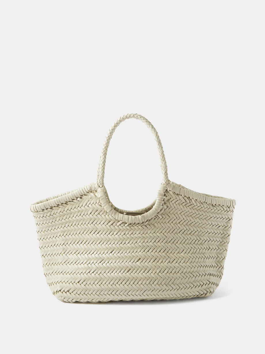 Nantucket large woven-leather basket bag | Matches (UK)