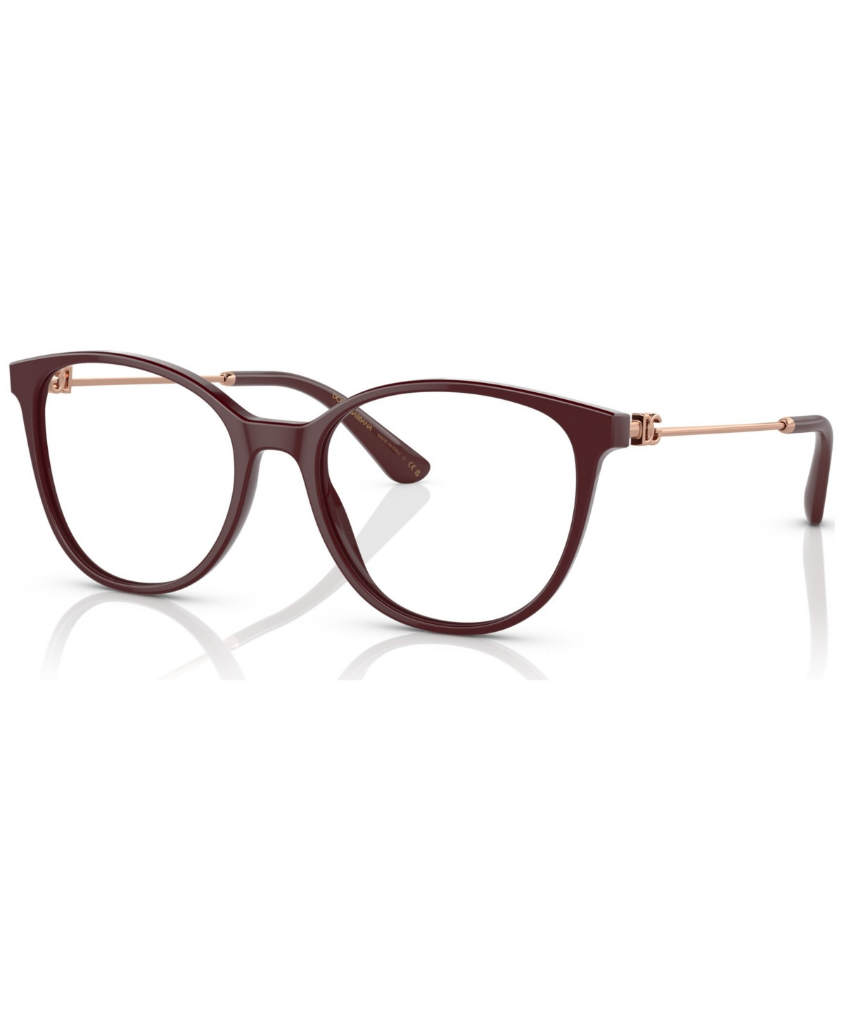 Dolce & Gabbana Women's Butterfly Eyeglasses, DG336354-o - Bordeaux | Macy's