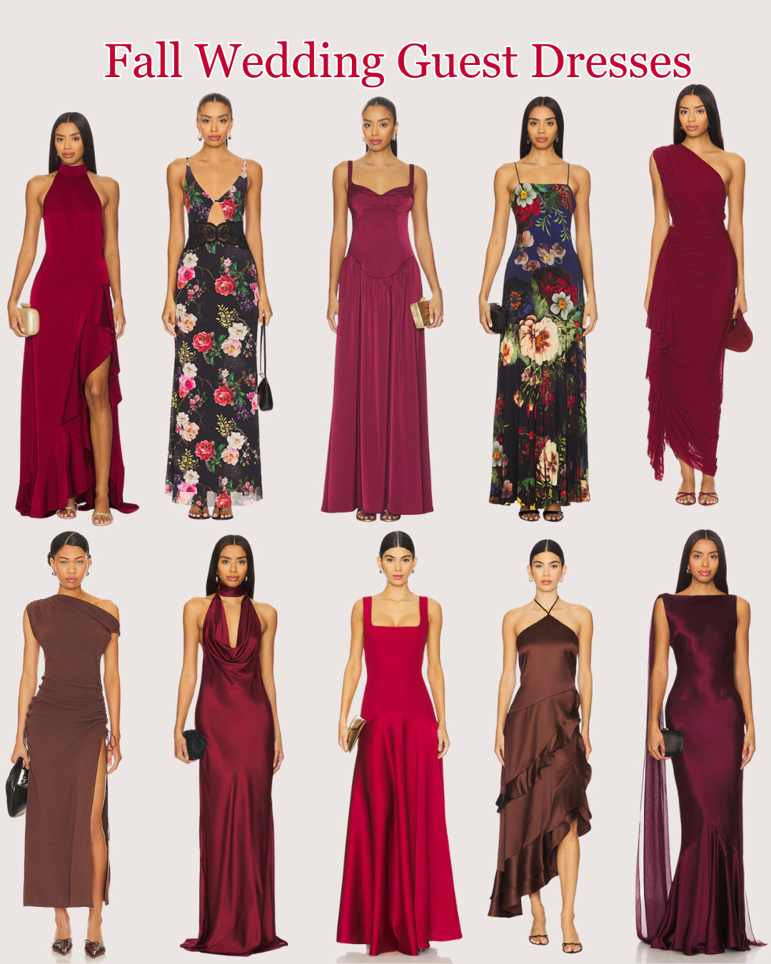 Turn heads this wedding season in rich reds and warm browns—these fall wedding guest dresses bring luxurious color and effortless elegance to formal celebrations. From deep burgundy to chocolate tones, these styles are perfect for autumn weddings with flair. #LTKWedding #WeddingGuestStyle #FallWeddingFashion #RedsAndBrowns #LTKWedding 

 #LTKcanada #LTKfall #LTKdresses