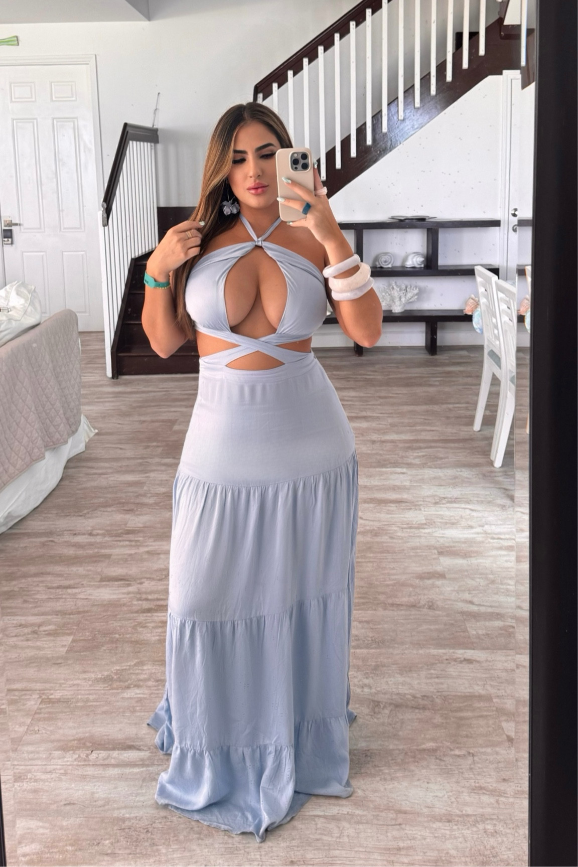 looooove this dress, so comfy and cute. Wearing a size M. 🩵

#LTKFindsUnder100 #LTKStyleTip #LTKTravel