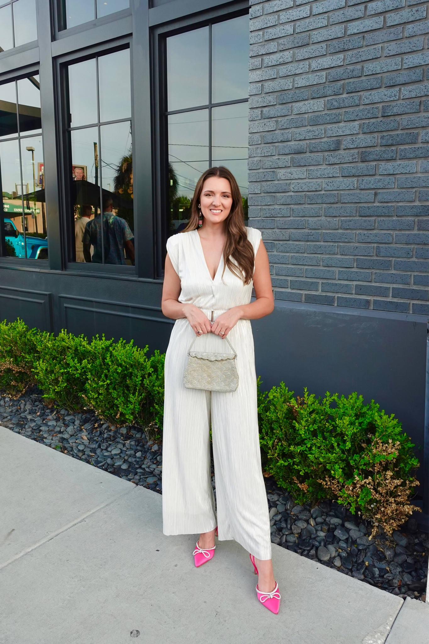 Wearing a M in the jumpsuit - TTS. 

formal dress
Formal outfit
Sorority formal
Wedding guest
Wedding outfit
Bridal shower
Bride to be 
Bride outfit 
Outfit for bride
Bride jumpsuit 
Bridal jumpsuit 
Game day
Gameday outfit
Bama gameday 
Auburn gameday
White out
White gameday outfit 
Eras tour
eras tour outfit
Taylor swift
Taylor swift outfit 
Concert outfit

#LTKshoecrush #LTKwedding #LTKFind