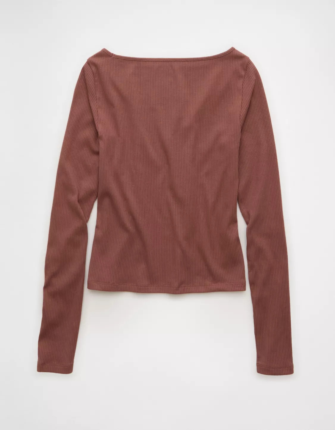AE Long Sleeve Boatneck Baby Tee | American Eagle Outfitters (US & CA)