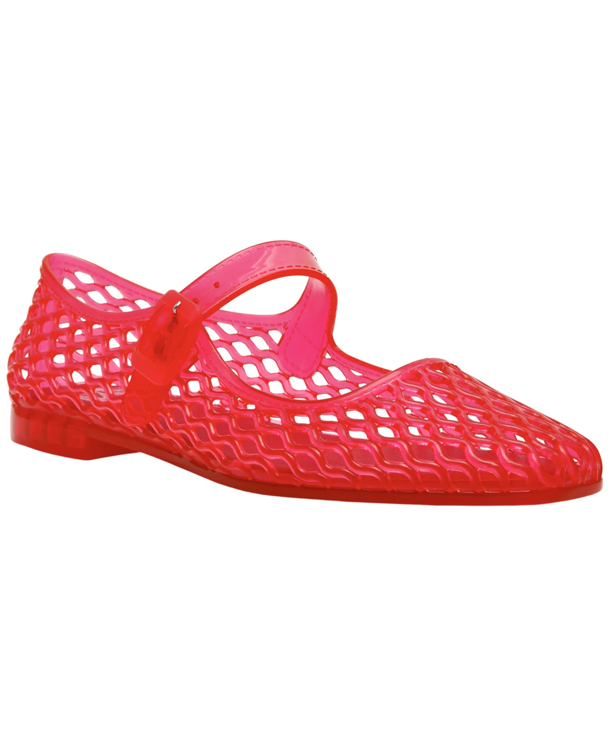 Dv Dolce Vita Women's Mulaney Jelly Buckle Mary Jane Flats - Red Vinyl | Macy's