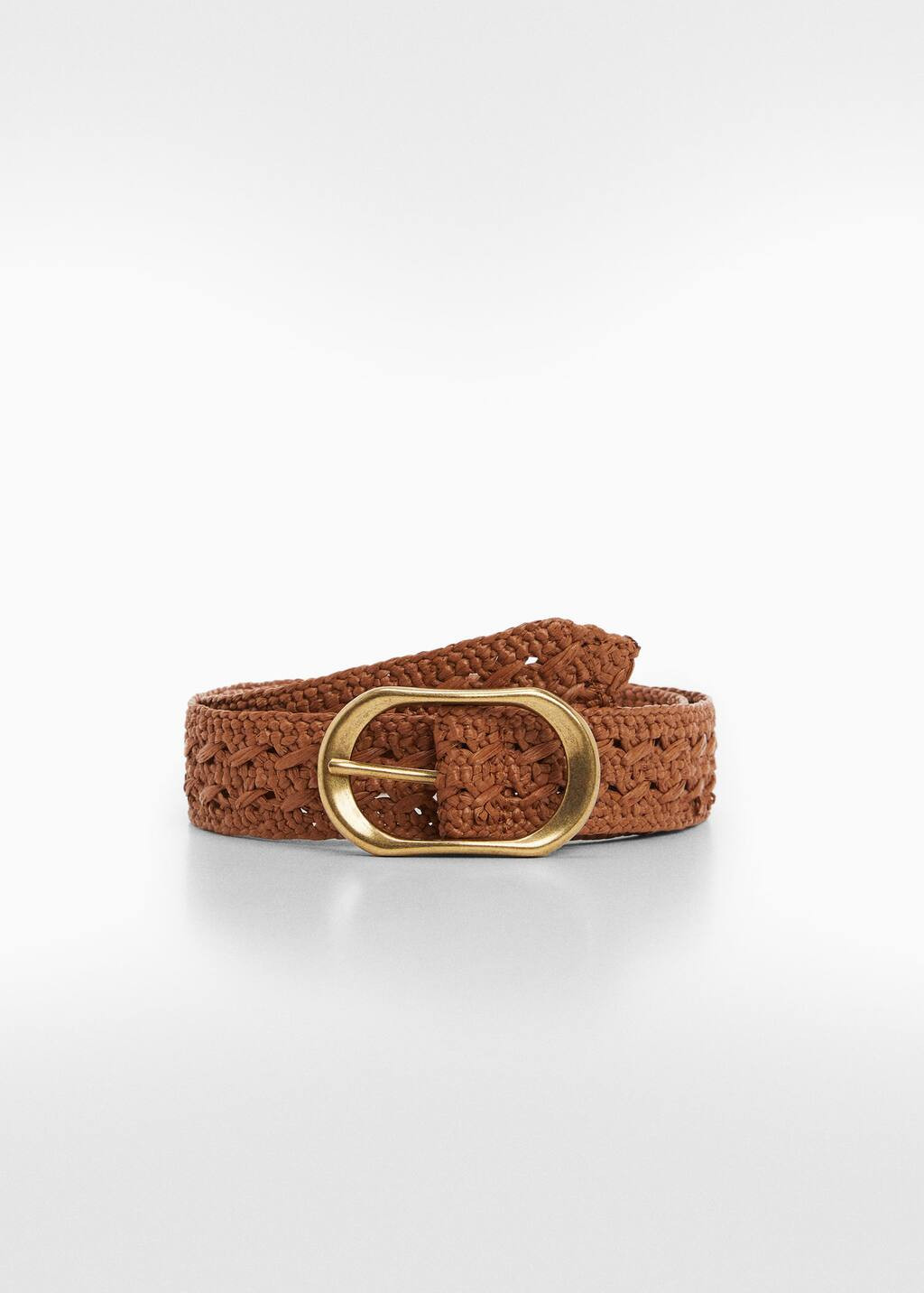 Crochet belt with buckle -  Women | Mango USA | MANGO (US)