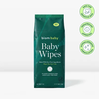 Baby Wipes Fragrance Free / 6-Pack | Biom