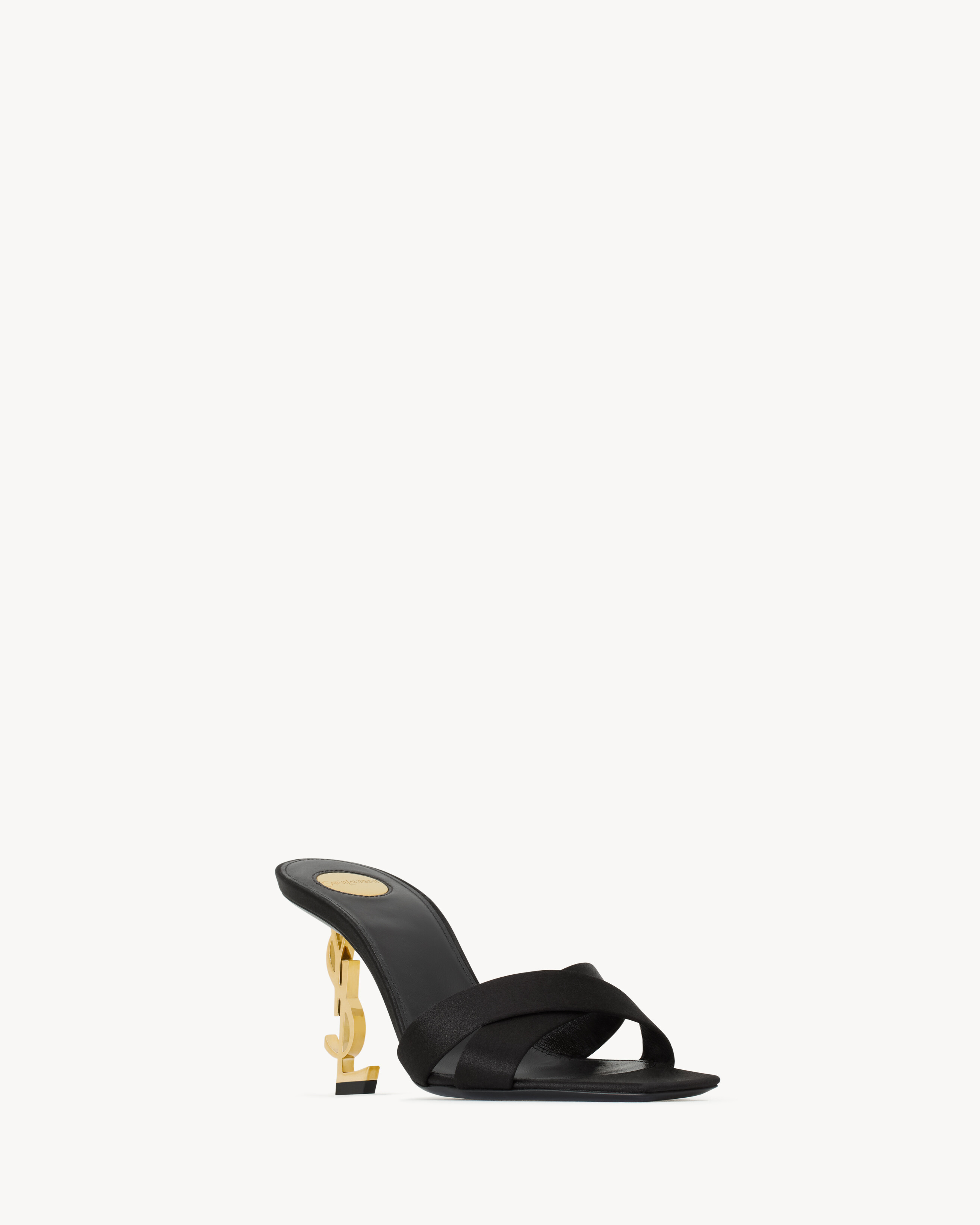 OPYUM mules in satin crepe | Saint Laurent Inc. (Global)
