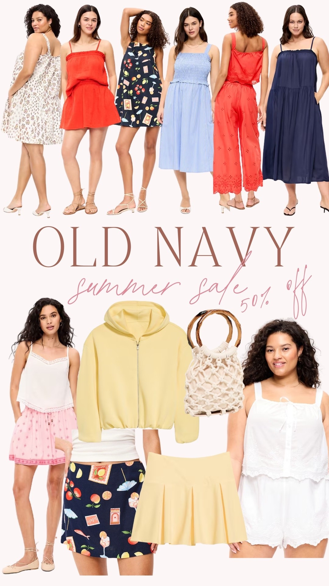 Old Navy 50% off sale! So many cute vacation outfits on sale! 

#LTKSeasonal #LTKMothersDay #LTKSaleAlert