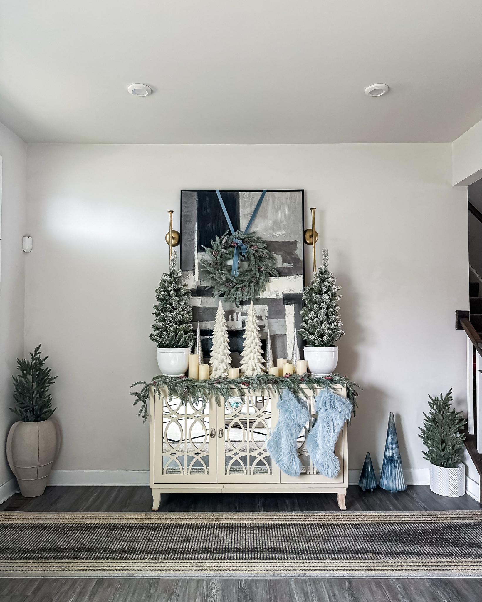Christmas entryway 

#LTKSeasonal #LTKHoliday #LTKHome