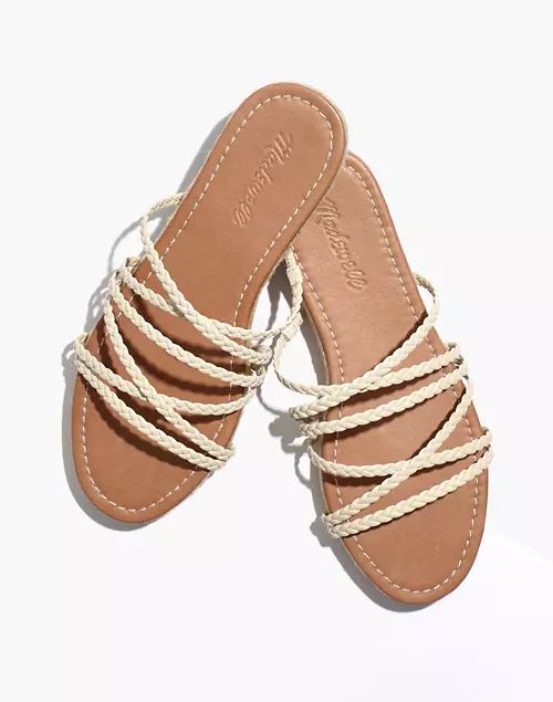 The Kathryn Espadrille Slide Sandal in Leather | Madewell