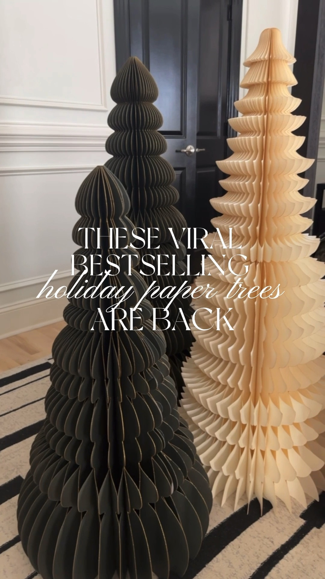 These Walmart bestsellers are back this year and are under $40. They come in a 3 and 4’ size in winter white, green and red. There is also a tabletop size available in a set of three. 

They pack flat and are easy to store away. These sold quickly last year and will again🌲. 

#LTKSeasonal #LTKStyleTip #LTKFindsUnder50