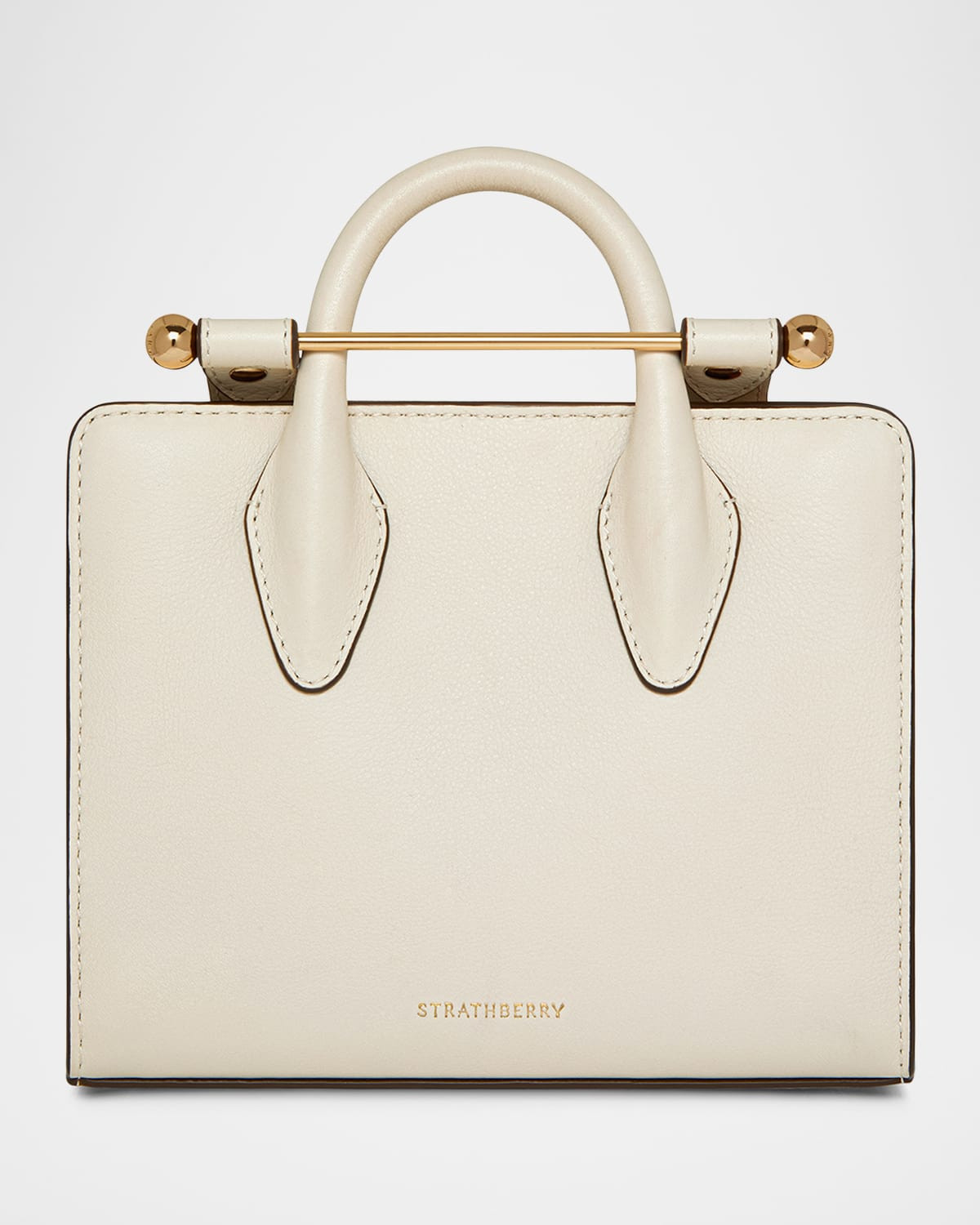 Nano Metal Bar Leather Tote Bag | Neiman Marcus