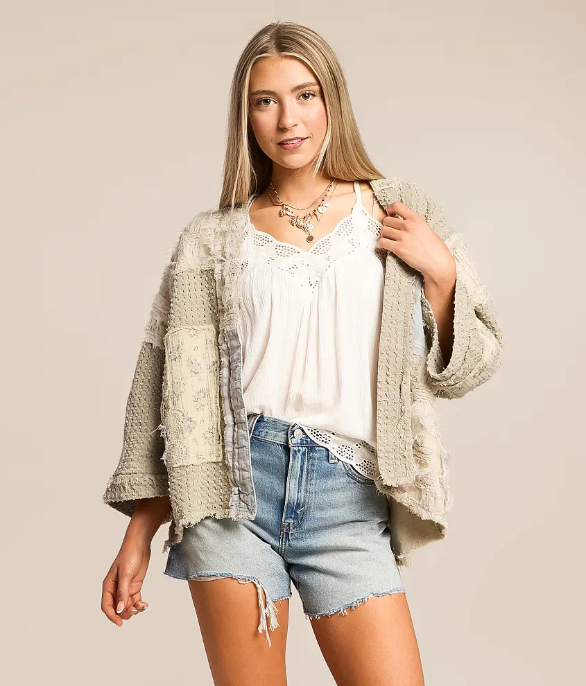 Patchwork Cardigan Sweater | Buckle