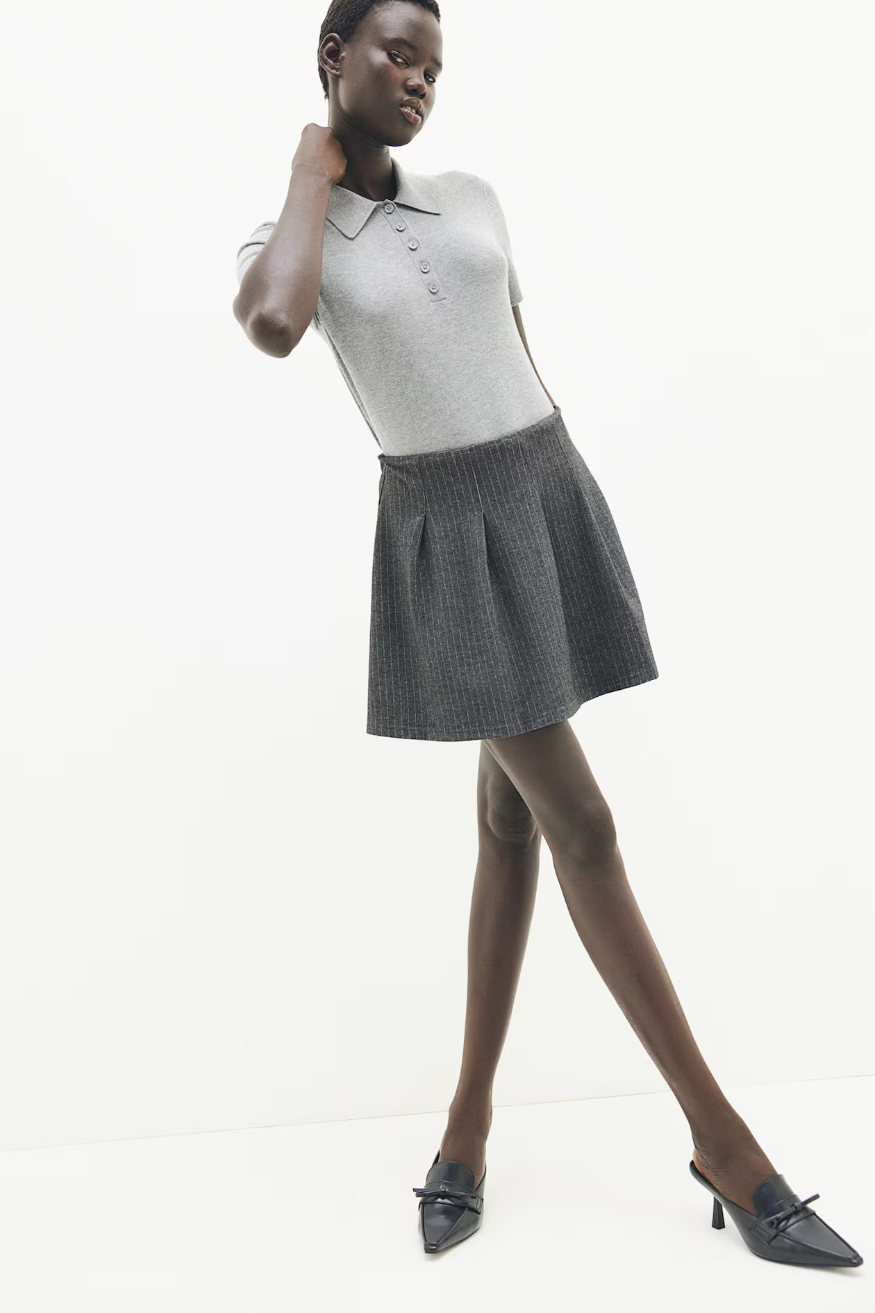 Pleated Jersey Skirt | H&M (US + CA)