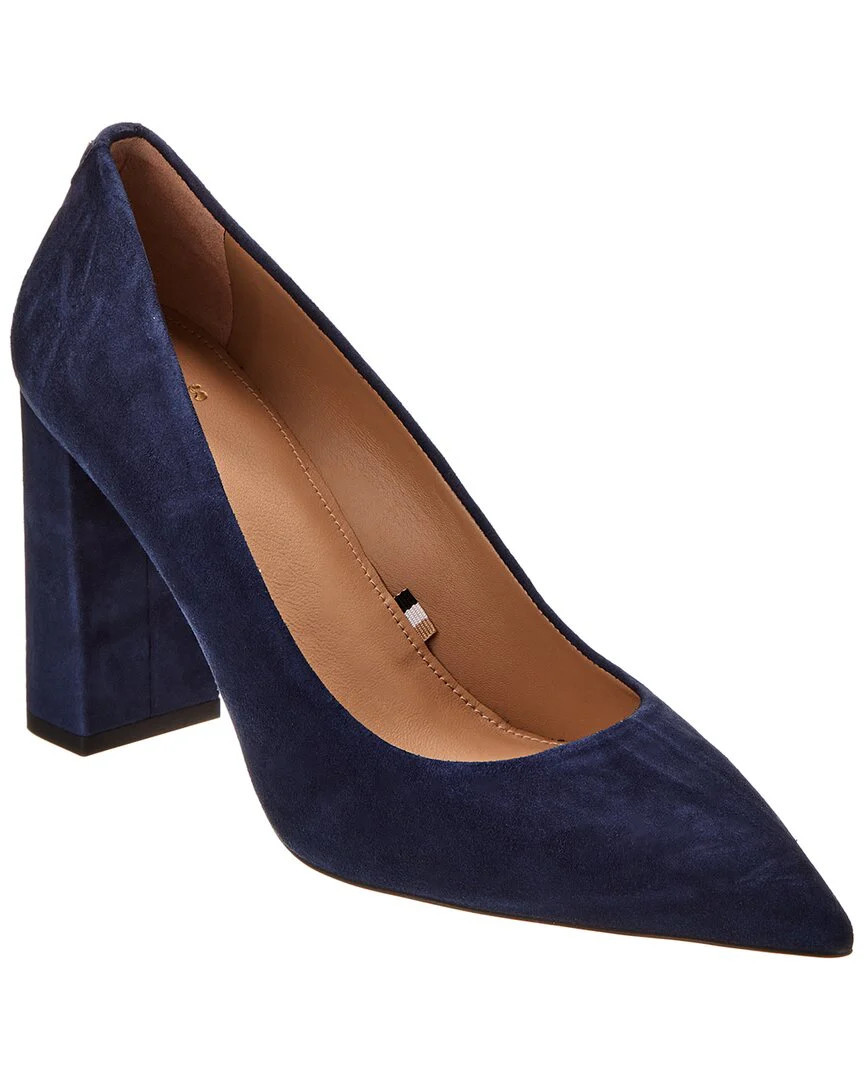 Hugo Boss Janet Chunky Suede Pump | Shop Simon