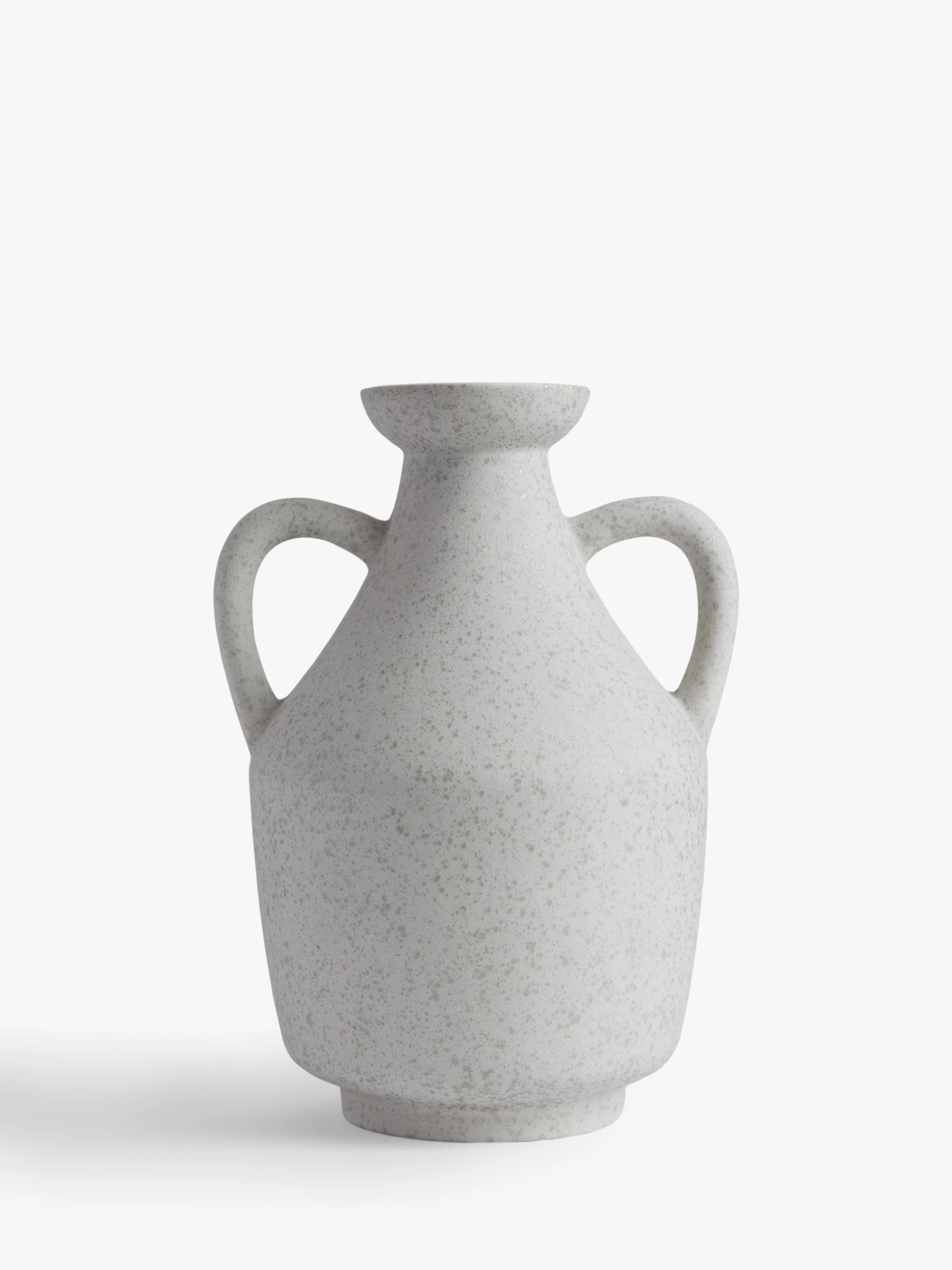 John Lewis ANYDAY Portobello Vase with Handles, H23cm, Natural | John Lewis (UK)