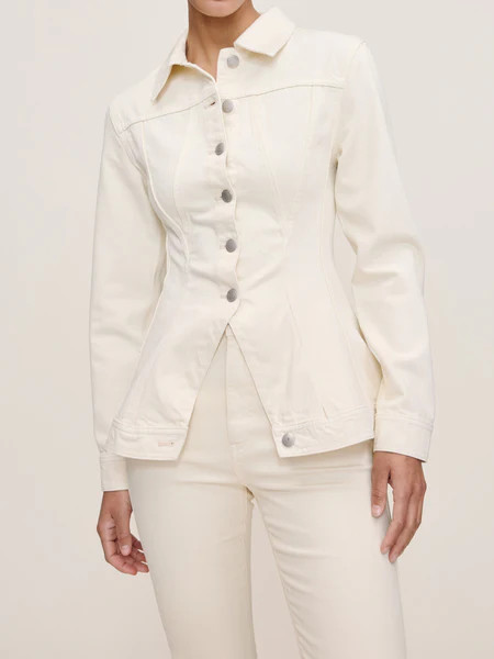 Peplum Jacket | Ecru | DL 1961 Women
