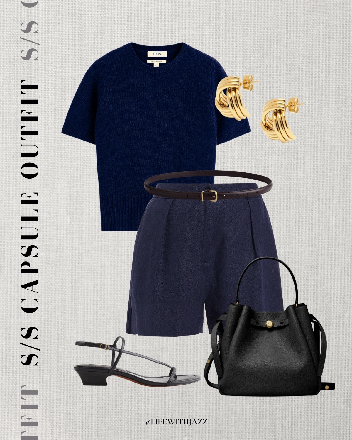 Spring & summer capsule outfit

Monochrome outfit / sweater tee / linen tailored shorts / strappy sandals / Tory Burch bucket tote / minimal belt 

#LTKootd