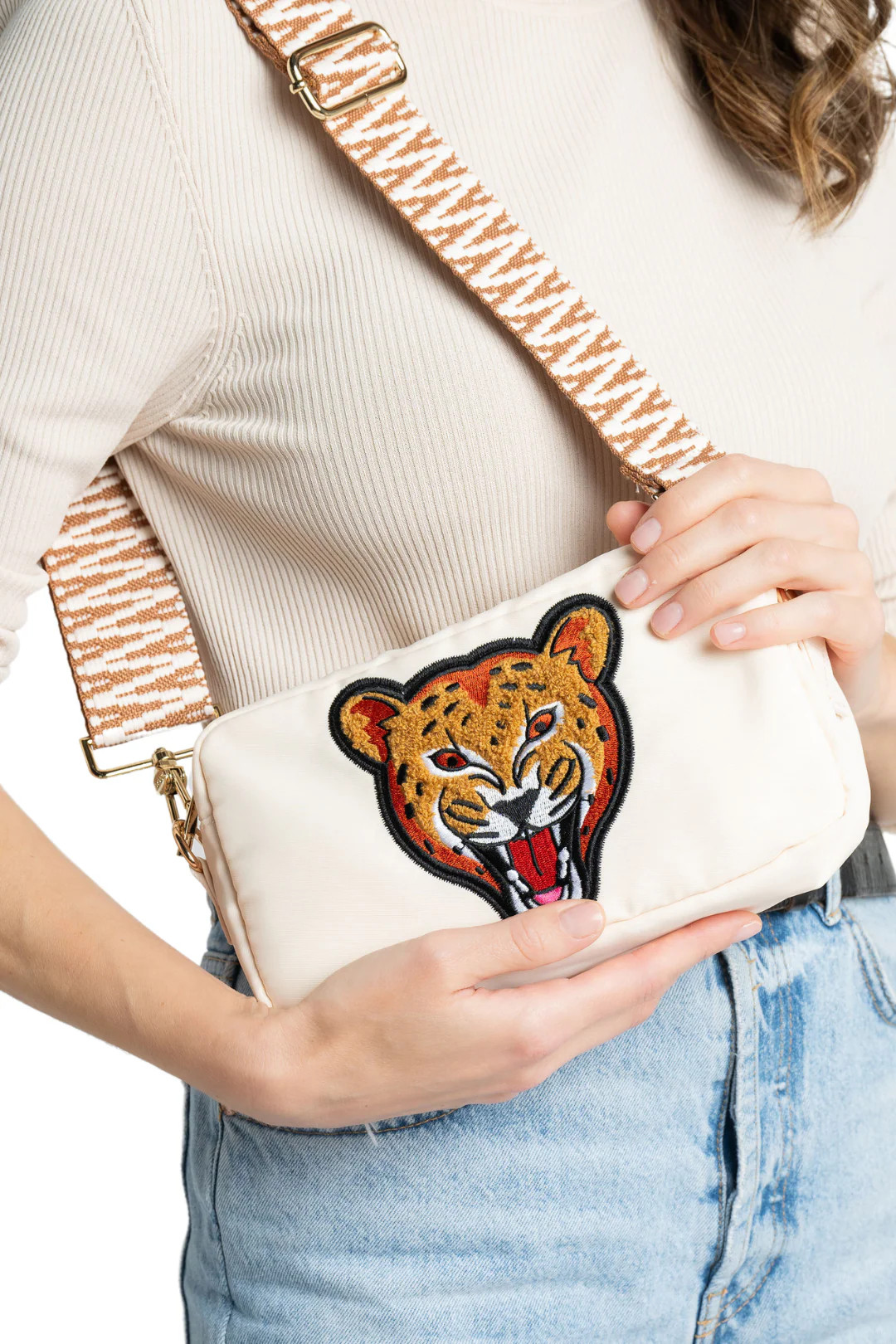 Cream Cheetah OG Crossbody Bag | bloc bags