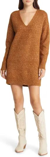 Treasure & Bond Oversize Long Sleeve Sweater Dress | Nordstrom | Nordstrom