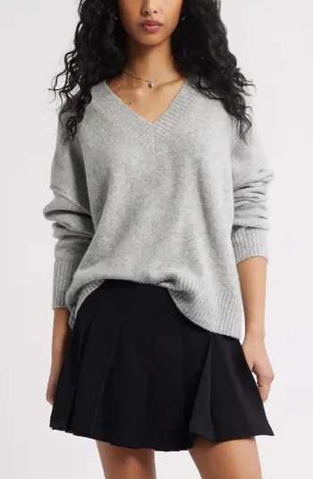 BP. Oversize Cozy V-Neck Sweater | Nordstrom | Nordstrom