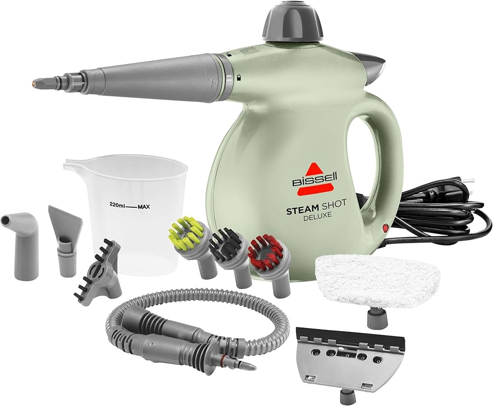 BISSELL Steam Shot Deluxe handheld pressurized steamer for maintenance cleaning with 10 cleaning ... | Amazon (US)