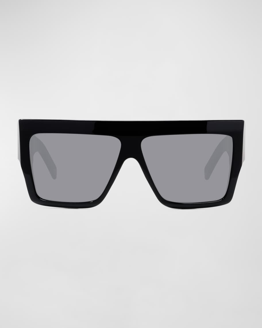 Celine Chunky Rectangle Acetate Sunglasses | Neiman Marcus