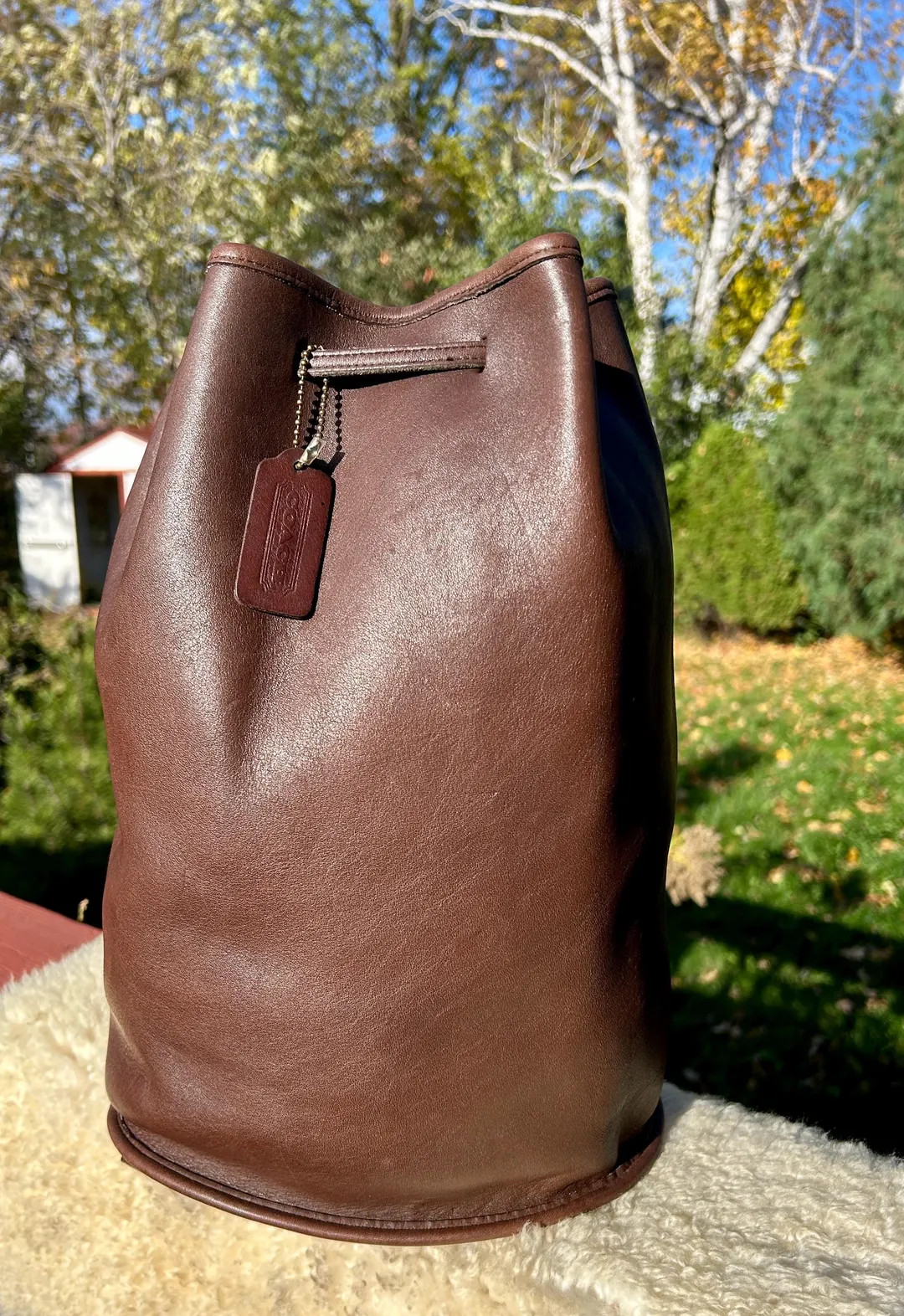 Vintage Coach The Sling bag style 9929 mahagony w hang tag USA made | Etsy (US)