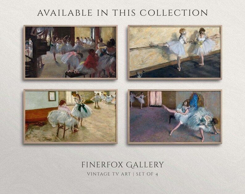 Samsung Frame TV Art | Vintage Ballerina Dancers Painting #3 | Ballet Art | Vintage Samsung Art |... | Etsy (UK)