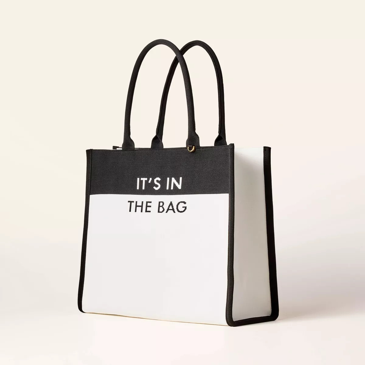 Colorblock Knit Tote Bag - kate spade new york x Target White/Black | Target