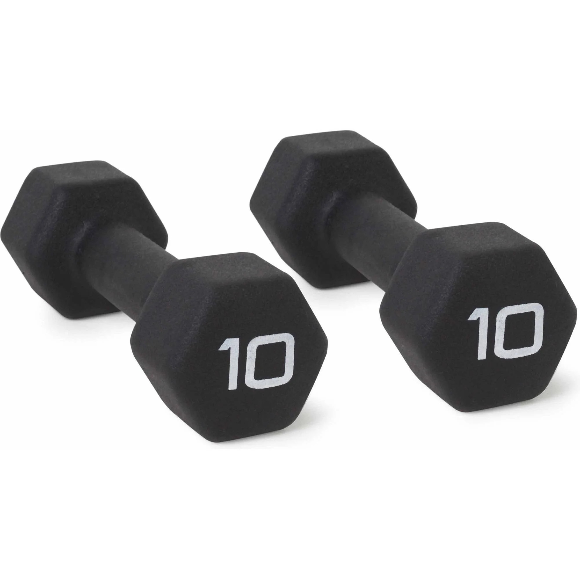 CAP Barbell, 10lb Black Neoprene Dumbbell, Pair - Walmart.com | Walmart (US)