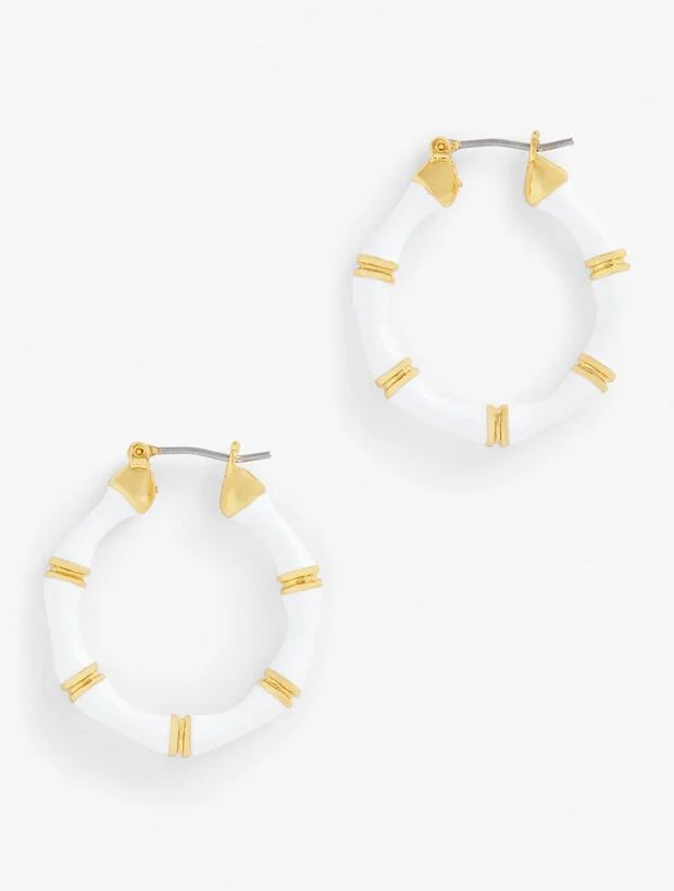 Bamboo Hoop Earrings | Talbots